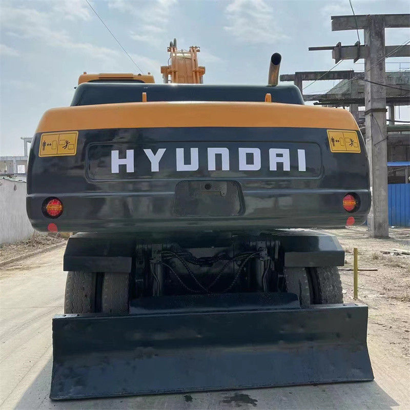 Ограничиваемый экскаватор колеса R210W 9 Hyundai распологает сверхмощный работать утяжеляет 22 тонны