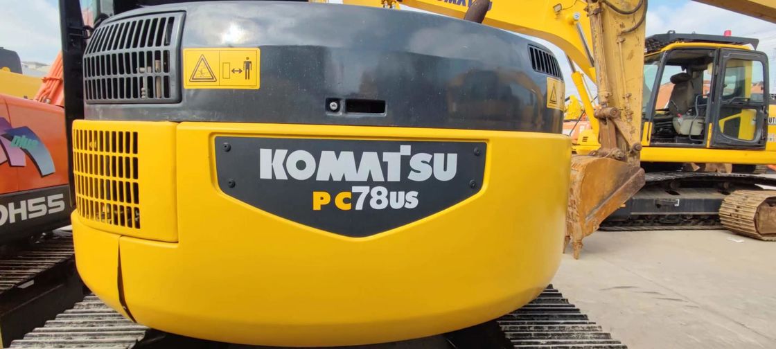 KOMATSU PC78US 6 использовало мини экскаватор экскаватор Crawler 7 тонн подержанный