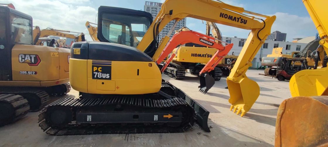 KOMATSU PC78US 6 использовало мини экскаватор экскаватор Crawler 7 тонн подержанный