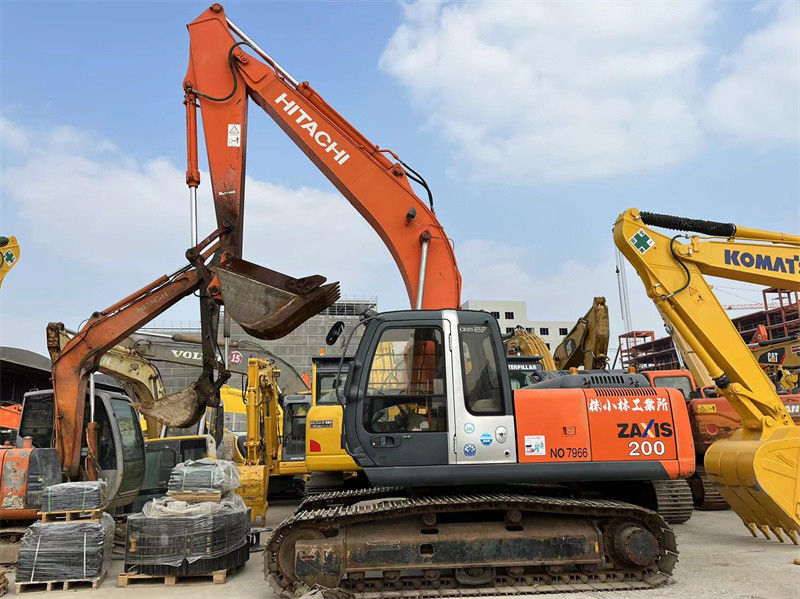 Первоначальная краска Хитачи ZX200 Zaxis200 использовала экскаватор Crawler впрыскивает двигатель 20 тонн