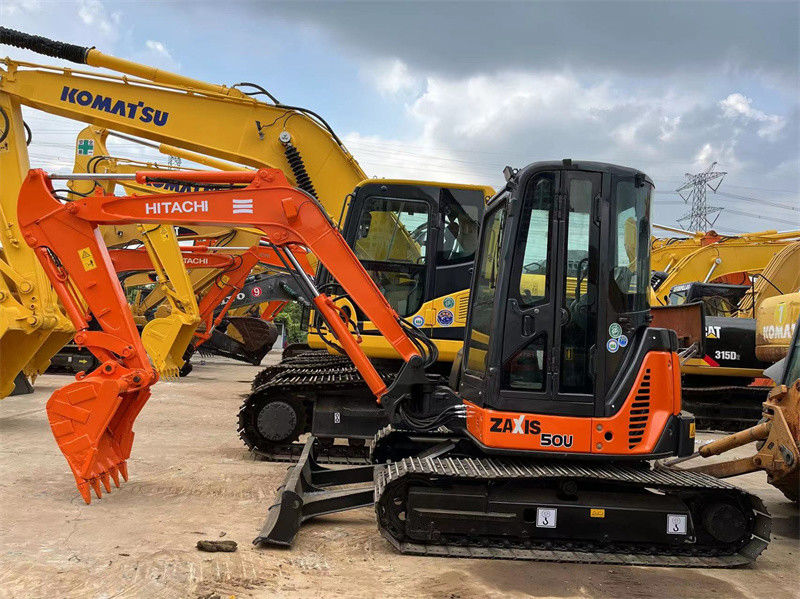 Использованный Hitachi ZX50U мини экскаватор Использованный 5 тонны Hitachi ZX50 мини экскаватор