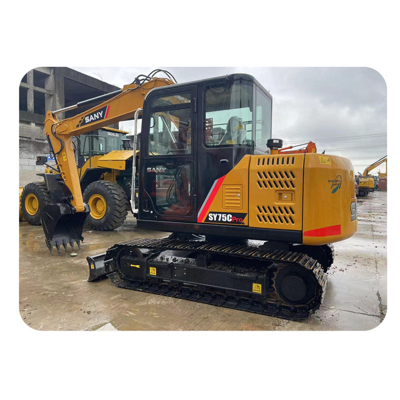 Подержанный Sany SY75C Pro Mini Excavator Вторая рука 7.5 тонны Sany Mini Digger