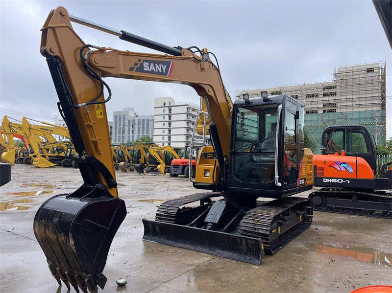 Подержанный Sany SY75C Pro Mini Excavator Вторая рука 7.5 тонны Sany Mini Digger