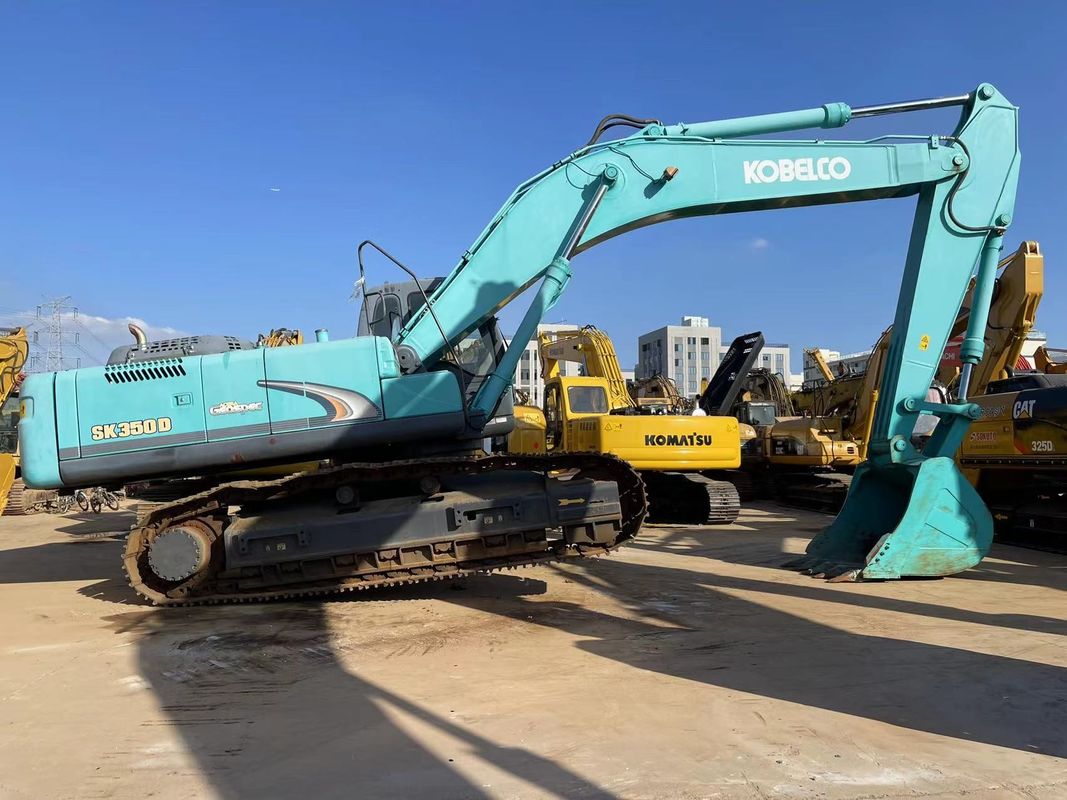Использованные 35 тонн большие экскаваторы Кобелько SK350LC-8 Чистые использованные экскаваторы на складе