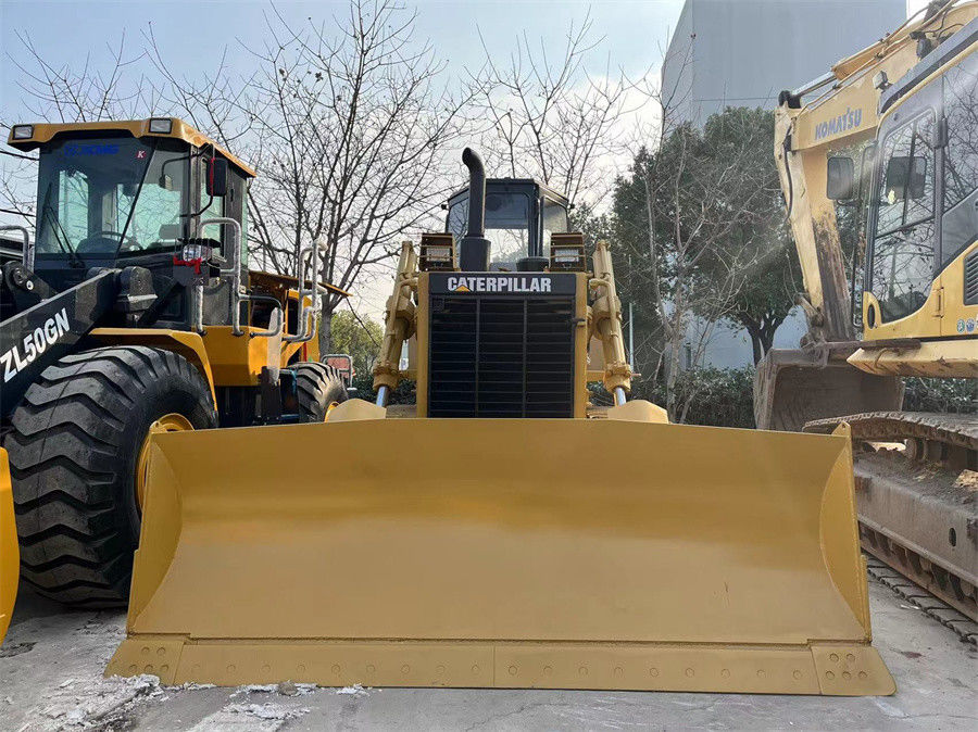 Подержанный CAT Caterpillar D7G Crawler трактор бульдозер в хорошем состоянии с лезвием и разрывчиком