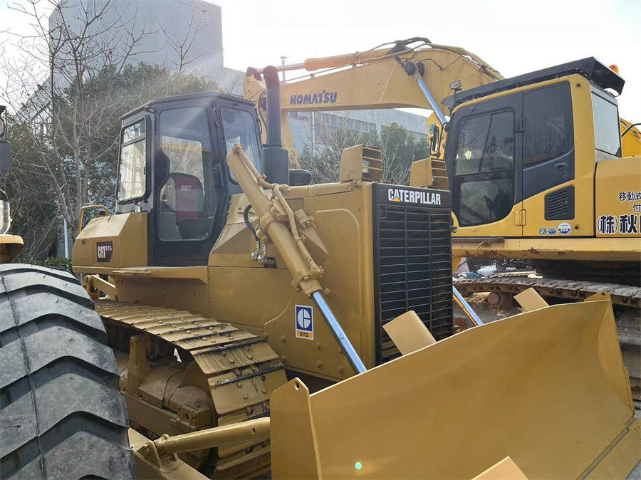 Подержанный CAT Caterpillar D7G Crawler трактор бульдозер в хорошем состоянии с лезвием и разрывчиком