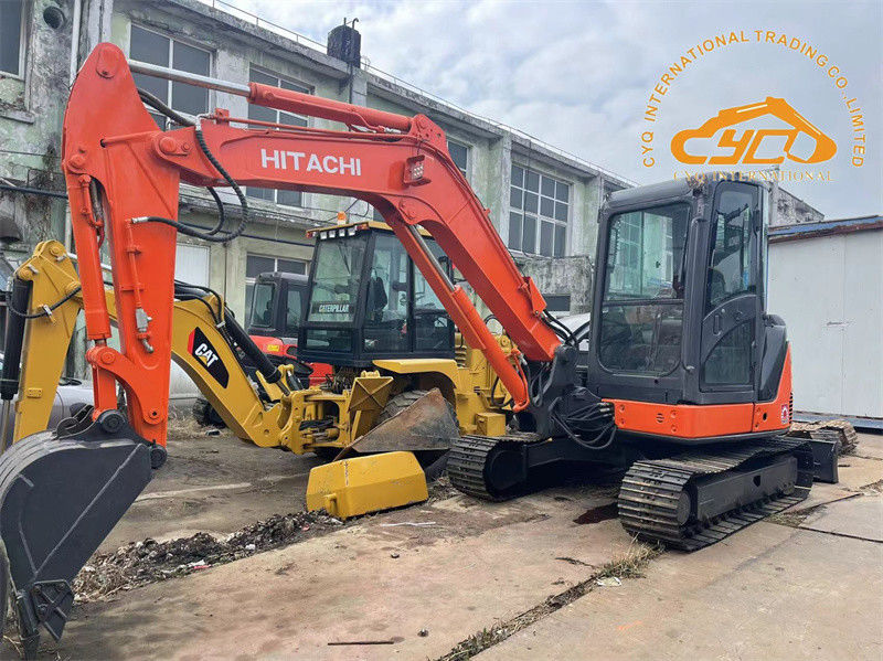 Использованный Hitachi ZX60USB мини-экскаватор Использованный 6-тонный Hitachi ZX60 Crawler экскаватор