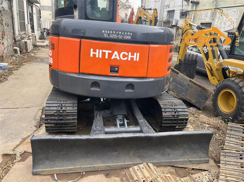 Использованный Hitachi ZX60USB мини-экскаватор Использованный 6-тонный Hitachi ZX60 Crawler экскаватор