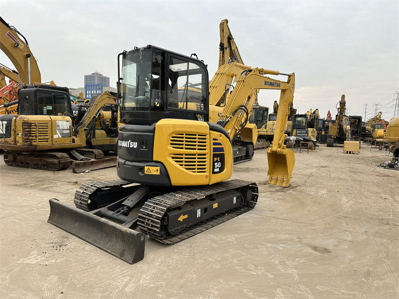 Использованный Komatsu PC50MR-2 мини экскаватор 5 тонн Использованный Япония экскаватор Komatsu PC50