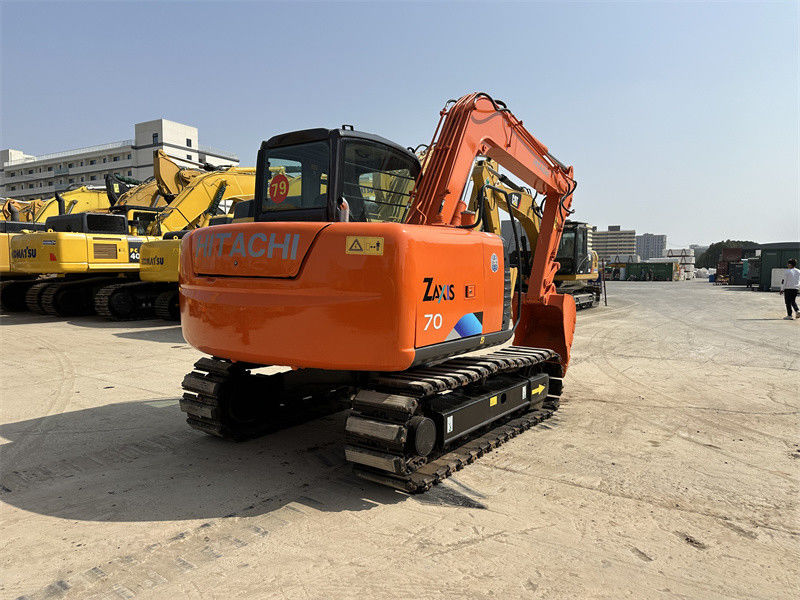 Использованный Hitachi ZX70 мини экскаватор с резиновой дорожкой 7 тонн горный экскаватор