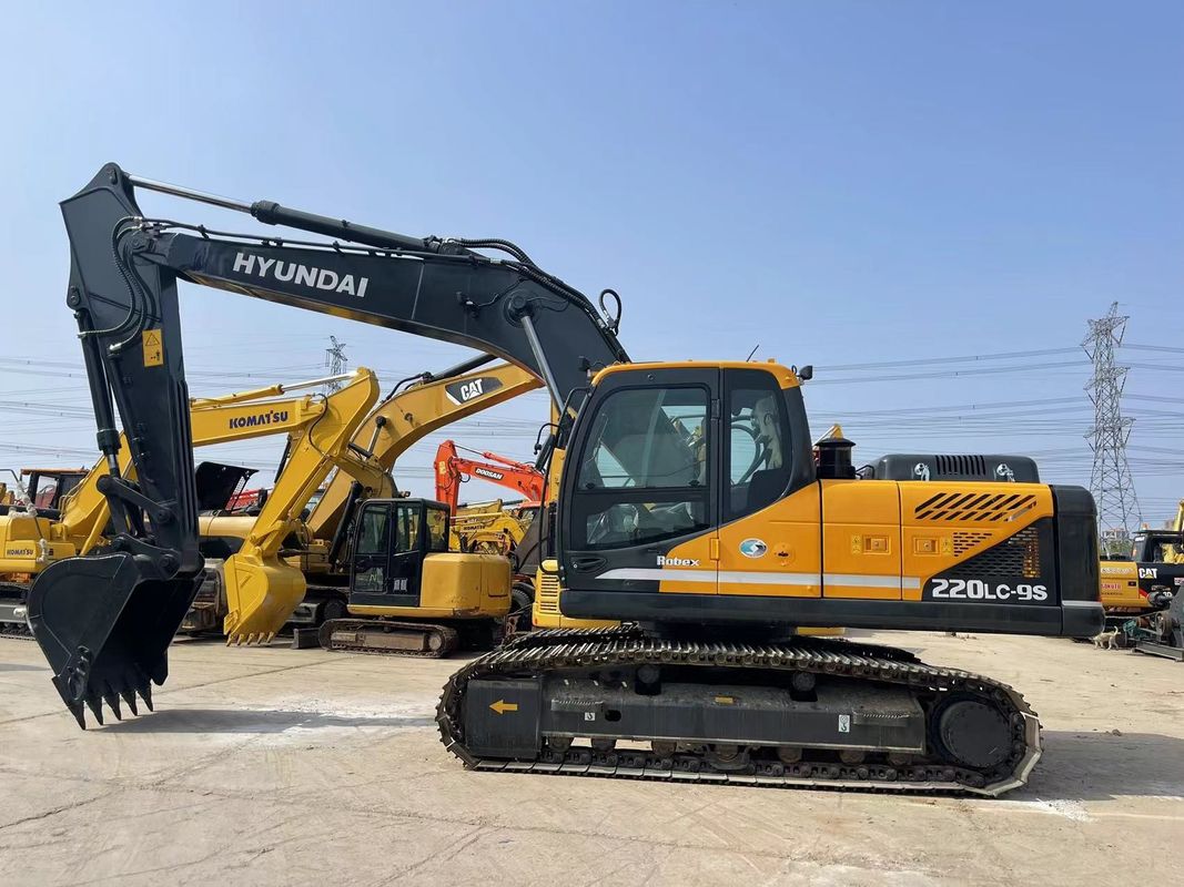 Экскаватор Hyundai 220LC-9S Использованный экскаватор большой мощности 22 тонны