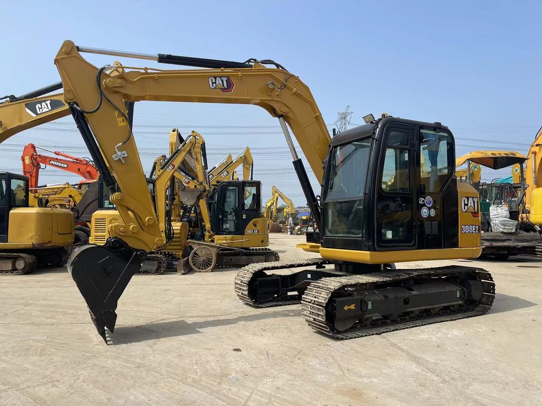 Использованный мини экскаватор для маленьких кошек Cat 308E2 Excavator 8 Ton Mini Excavator