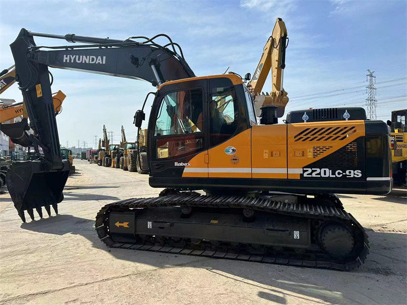 Использованный Hyundai R220LC-9S экскаватор 22 тонны Корея Использованный Hyundai 220 горнодобывающий Digger