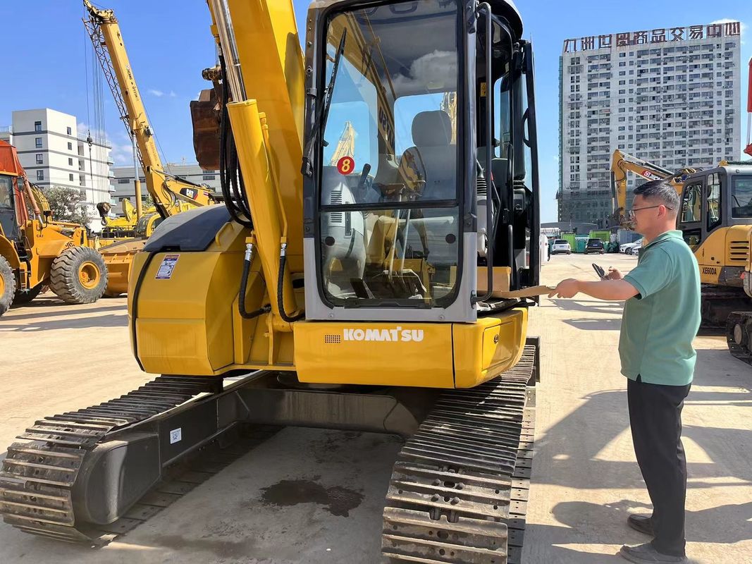 8 тонн Использованный мини-экскаватор Komatsu PC78US-6 с вместимостью 0,34 м3