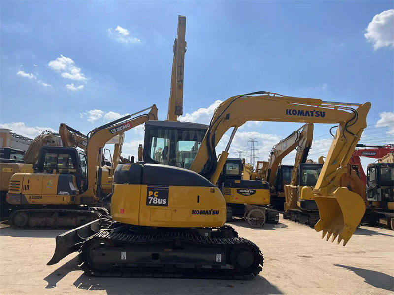 Оригинальный Япония Использованный Komatsu PC78us Crawler Excavator PC78US-6 Mini Excavator