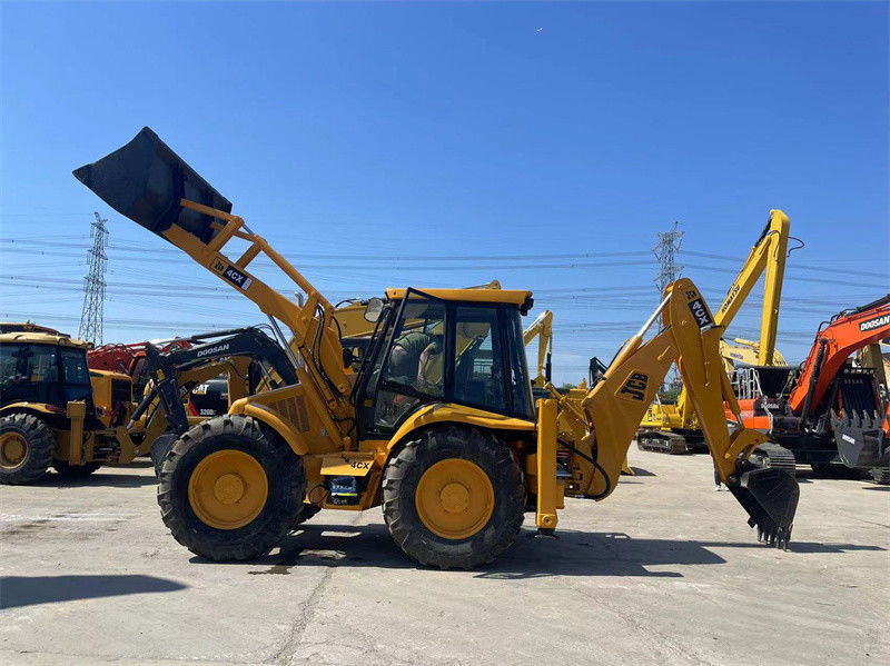 Происхождение США Использованный JCB 4CX Backhoe Loader подержанный JCB 4CX Wheel Backhoe Loader