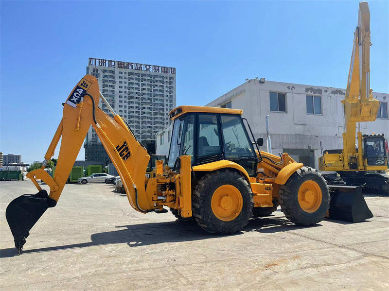 Происхождение США Использованный JCB 4CX Backhoe Loader подержанный JCB 4CX Wheel Backhoe Loader