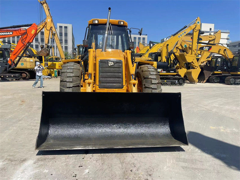 Происхождение США Использованный JCB 4CX Backhoe Loader подержанный JCB 4CX Wheel Backhoe Loader