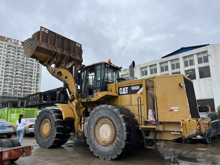 Оригинальный цвет CAT 986H Передняя колесная загрузка Мощный двигатель C15