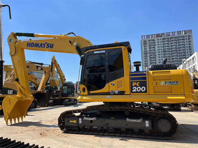 Дешевый 20-тонный подержанный японский экскаватор Komatsu PC200-8 Crawler Excavator PC200 PC220