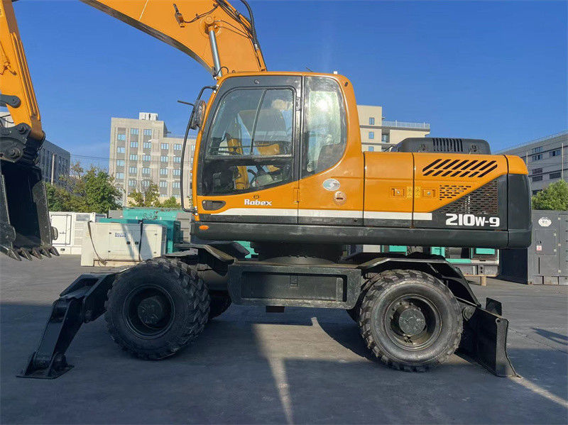 20 тонн Корея Использованный Hyundai R210W-9 Колесный экскаватор Hyundai 210 Колесный экскаватор