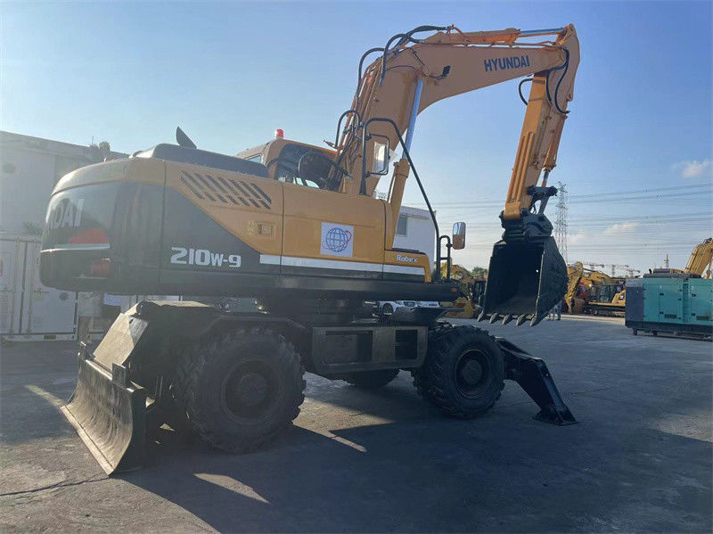 20 тонн Корея Использованный Hyundai R210W-9 Колесный экскаватор Hyundai 210 Колесный экскаватор