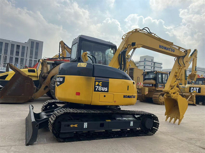 7.8 тонны Япония Использованный Komatsu PC78us Crawler Excavator PC78US-6 Mini Digger