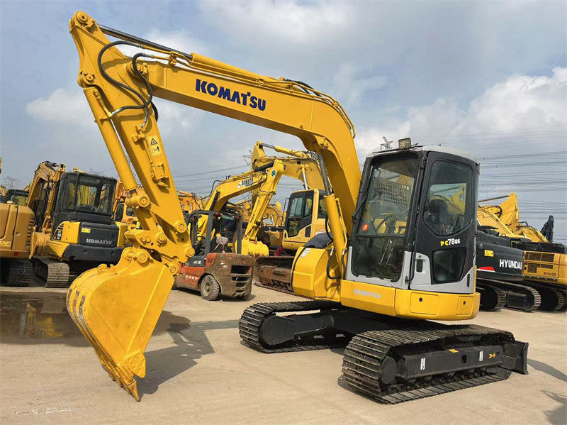 7.8 тонны Япония Использованный Komatsu PC78us Crawler Excavator PC78US-6 Mini Digger