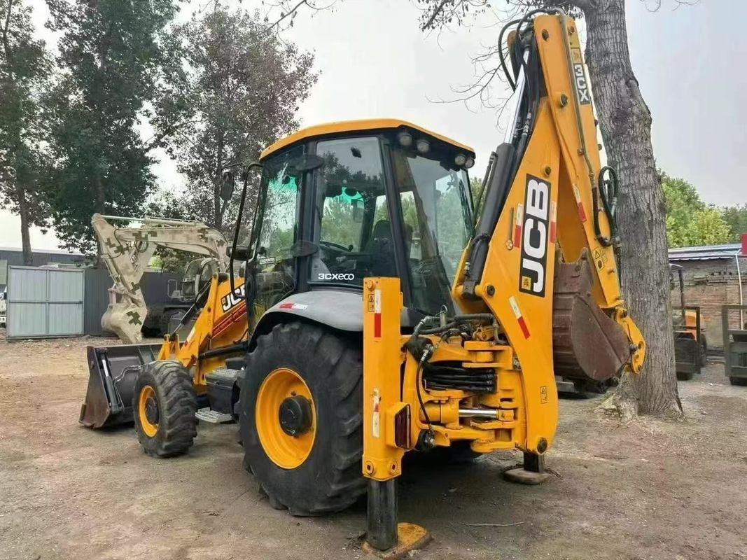 Использованный экскаватор JCB 3CX с разделенным ведровым расширителем