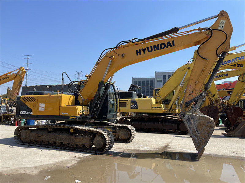 Оригинальная краска Корея Использованный экскаватор Hyundai R220LC-9S экскаватор Hyundai 220 Crawler Digger