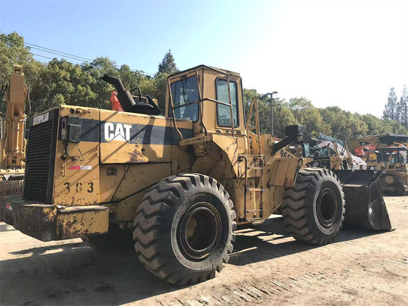 Оригинальная краска Использованная колесная погрузка CAT 966F Подержанная гусеница CAT 966 Передняя погрузка