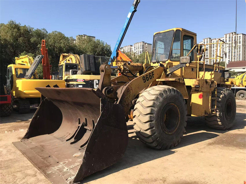 Оригинальная краска Использованная колесная погрузка CAT 966F Подержанная гусеница CAT 966 Передняя погрузка