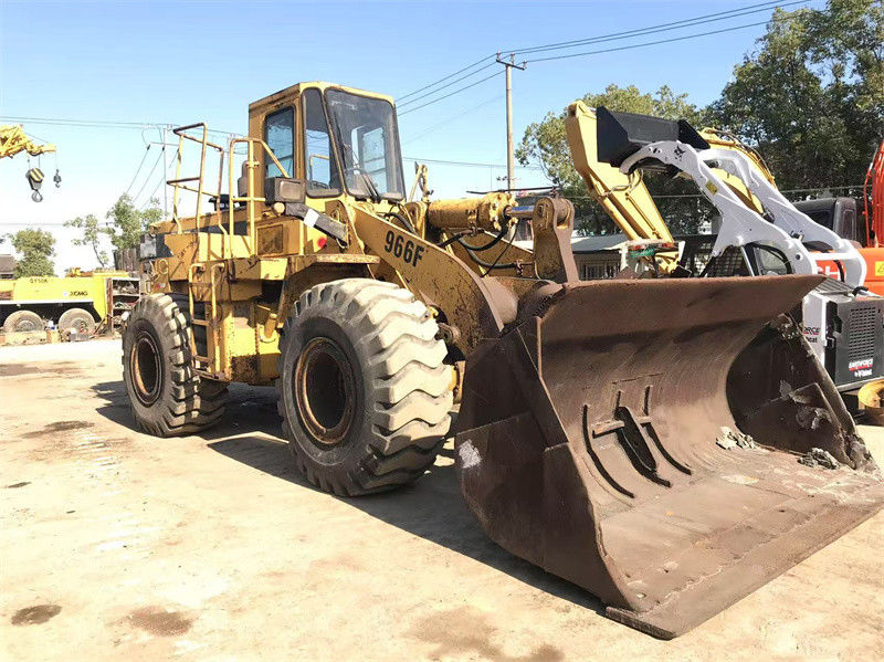 Оригинальная краска Использованная колесная погрузка CAT 966F Подержанная гусеница CAT 966 Передняя погрузка
