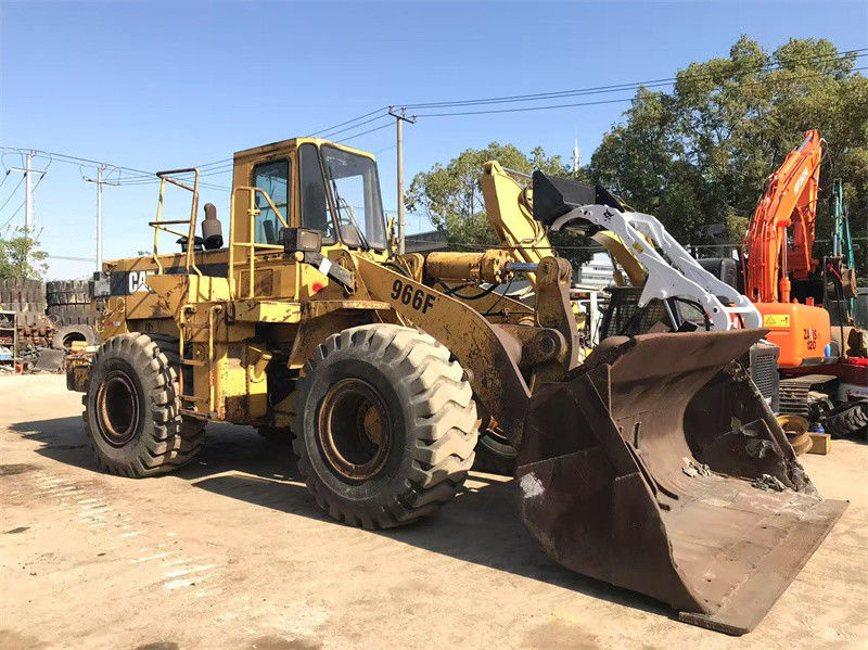 Оригинальная краска Использованная колесная погрузка CAT 966F Подержанная гусеница CAT 966 Передняя погрузка