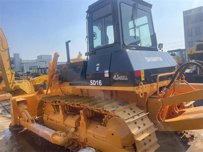 Китай Использованный бульдозер SHANTUI SD16 Подержанный бульдозерный трактор Готов к работе