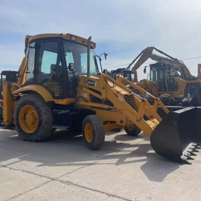 Оригинальная краска JCB 3CX Backhoe Loader 4 колеса привода для раскопок и погрузки
