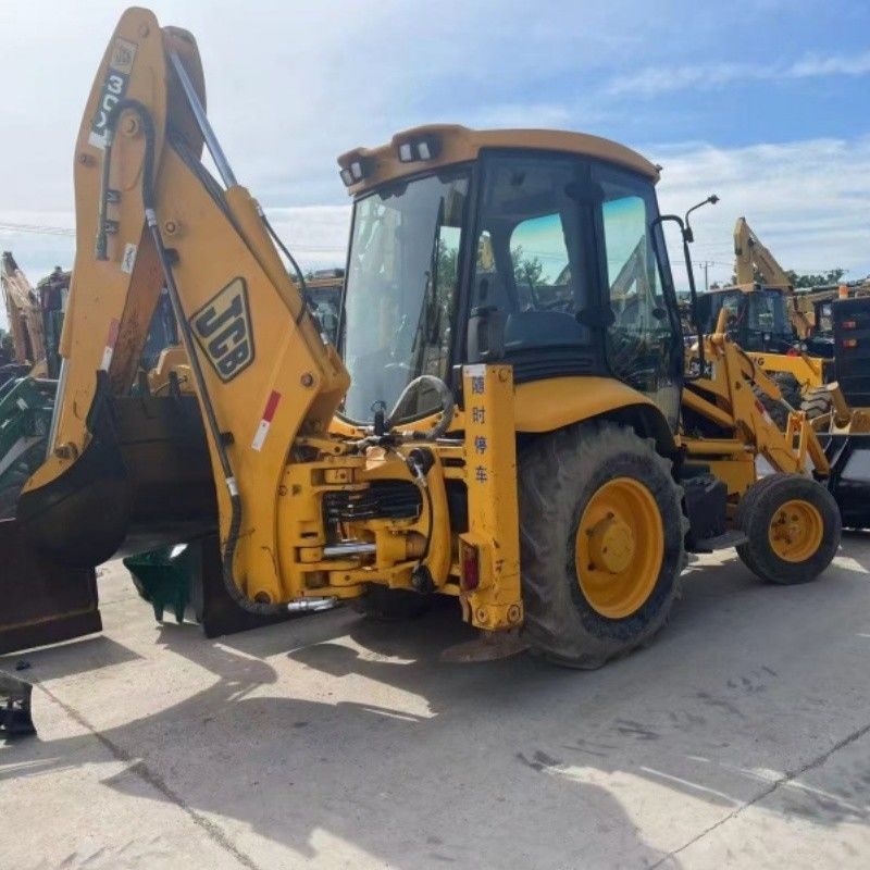 Оригинальная краска JCB 3CX Backhoe Loader 4 колеса привода для раскопок и погрузки