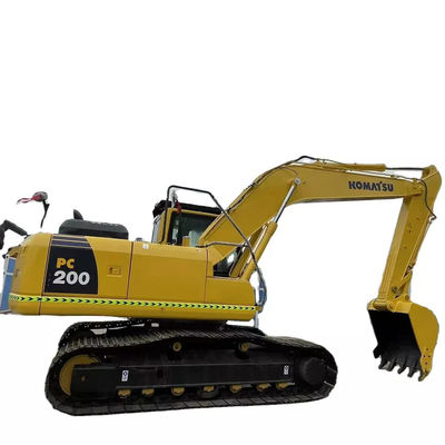 Crawler Pc200-8 использовал экскаватор KOMATSU 20 тонн желтого цвета