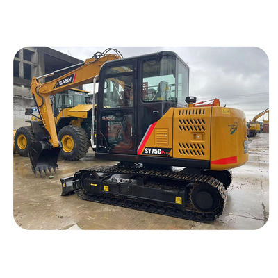Подержанный Sany SY75C Pro Mini Excavator Вторая рука 7.5 тонны Sany Mini Digger