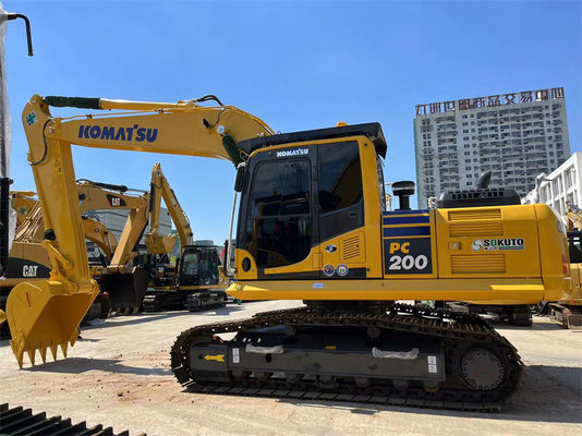 Дешевый 20-тонный подержанный японский экскаватор Komatsu PC200-8 Crawler Excavator PC200 PC220