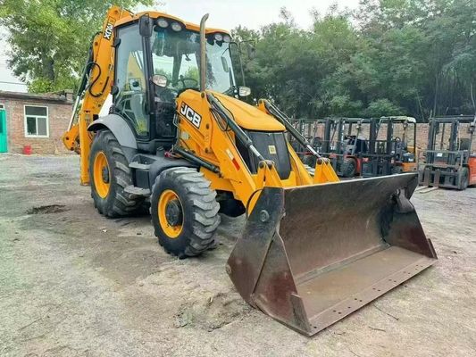 Использованный экскаватор JCB 3CX с разделенным ведровым расширителем