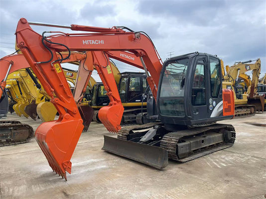 Использованный экскаватор Японии Hitachi ZX70 с лезвием для строительных проектов