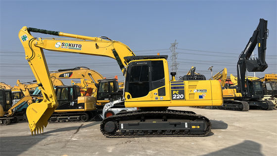 Япония Использованный экскаватор Komatsu PC220-8 Вторая рука PC200 PC220 PC240 копальщик